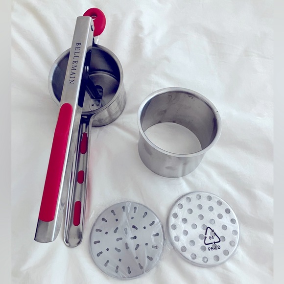Bellemain Stainless Steel Potato Ricer Masher & Norpro Spatula - New - Picture 2 of 10